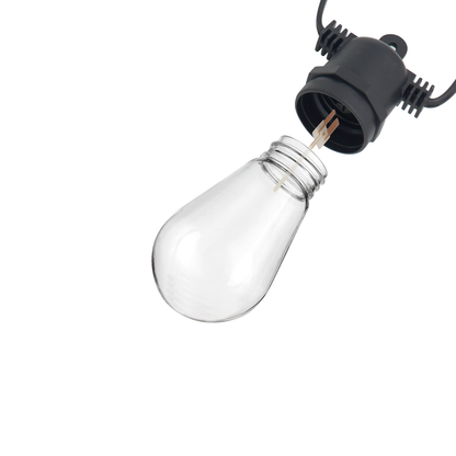 CANDEO-10L single filament warm white + RGB string lights, IP44-Adaptor