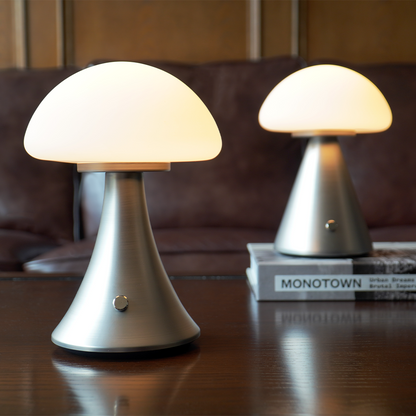 BRISA,Mushroom small Lamp, Table Bedside Nightstand Lamp for Bedroom, Cute Mini Modernized-IP44