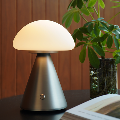 BRISA,Mushroom small Lamp, Table Bedside Nightstand Lamp for Bedroom, Cute Mini Modernized-IP44