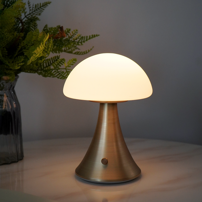 BRISA,Mushroom small Lamp, Table Bedside Nightstand Lamp for Bedroom, Cute Mini Modernized-IP44