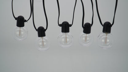 LUCIS-20L single filament warm white+ RGB string lights, IP44-Adaptor