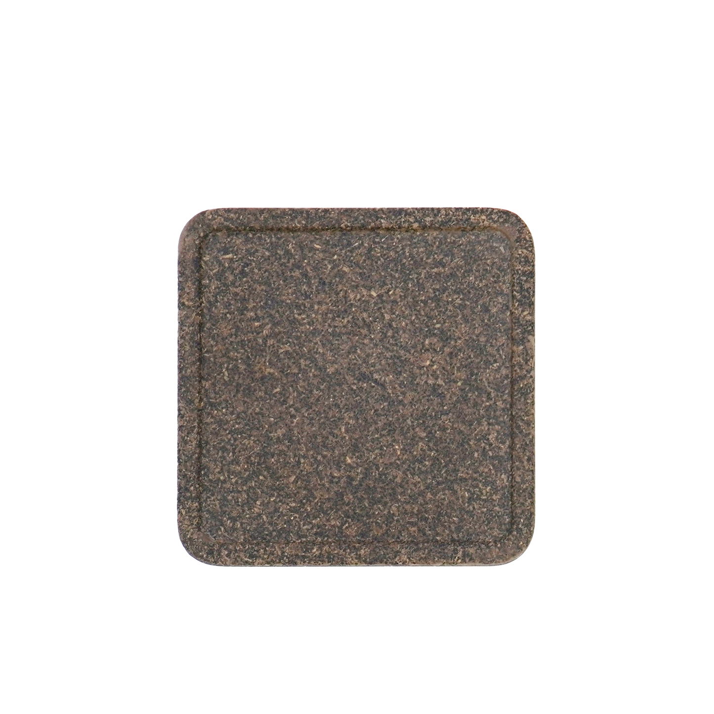 Bio-waste made square coaster - coffee ground
