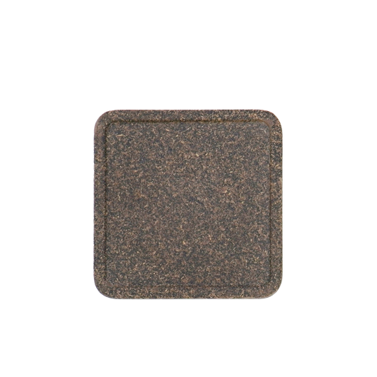 Bio-waste made square coaster - coffee ground