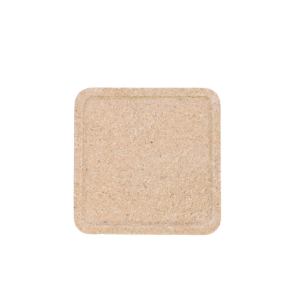 Bio-waste made square coaster - straw