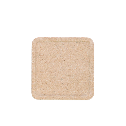 Bio-waste made square coaster - straw