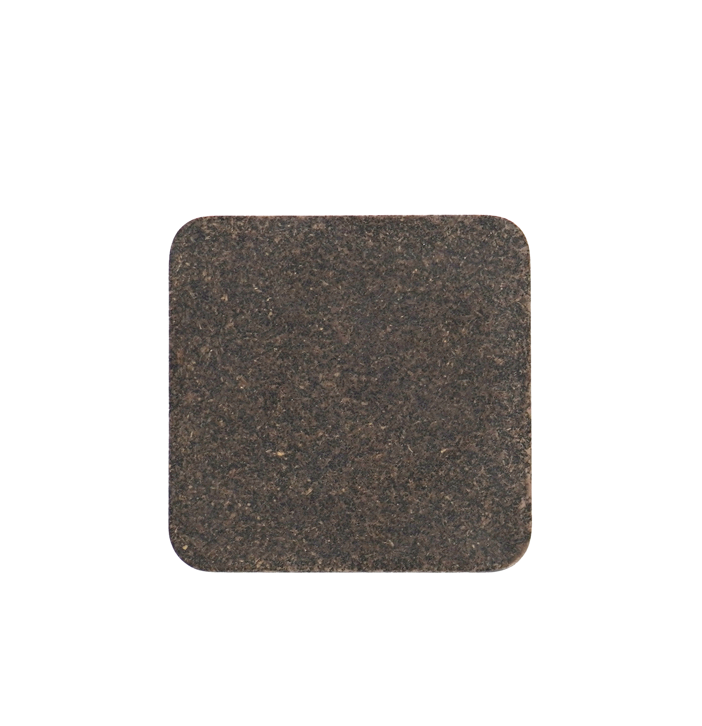 Bio-waste made square coaster - coffee ground