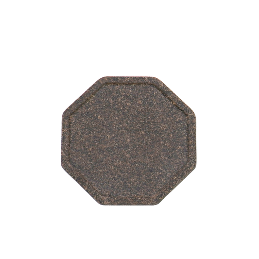 Bio-waste made   hexagon coaster - coffee ground