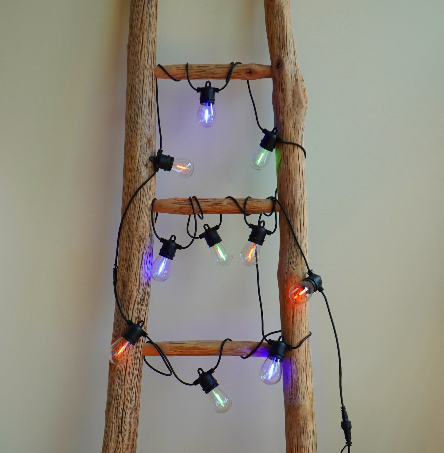 CANDEO-10L single filament warm white + RGB string lights, IP44-Adaptor