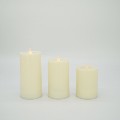 VIVIDA-PLASTIC,flameless LED Battery Operated  Candles with remote-IP44