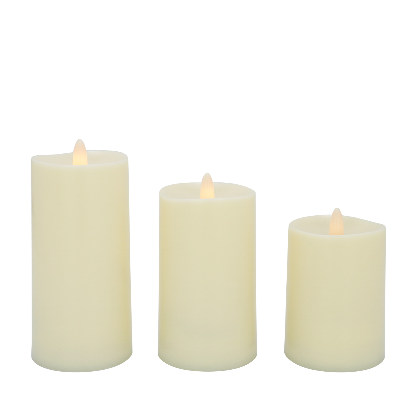 VIVIDA-PLASTIC,flameless LED Battery Operated  Candles with remote-IP44