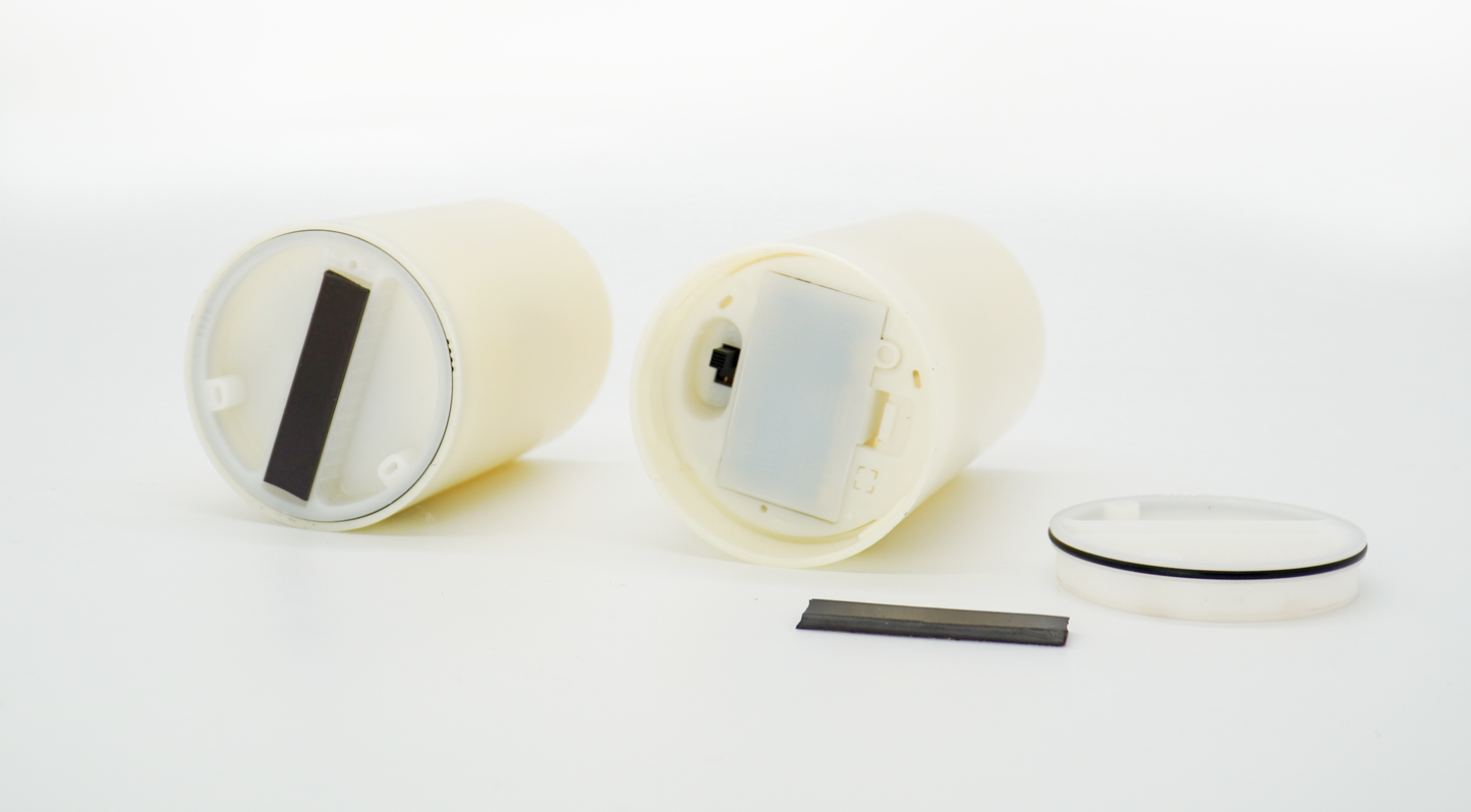 VIVIDA-PLASTIC,flameless LED Battery Operated  Candles with remote-IP44