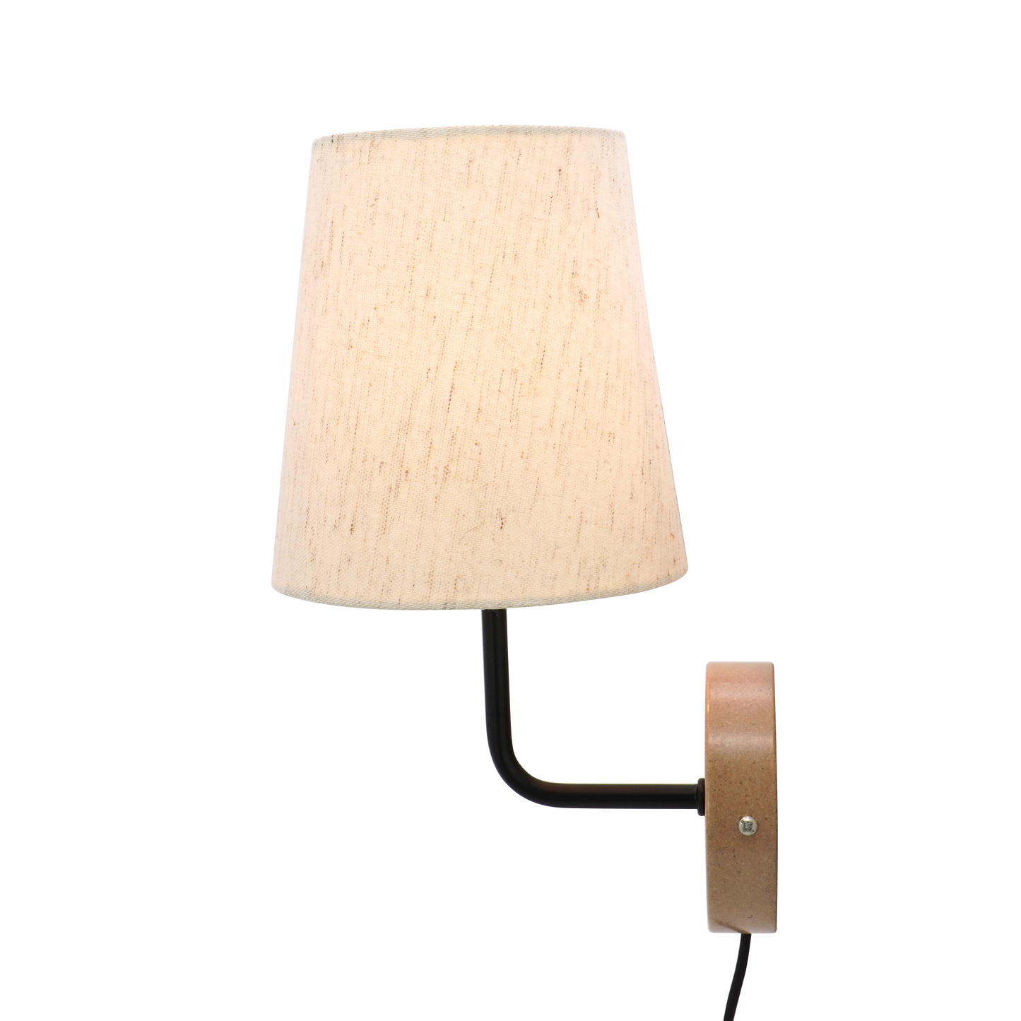 LA25132-Wall Lamp for Bedroom, nature material weaving Lampshade and Bio-waste material base