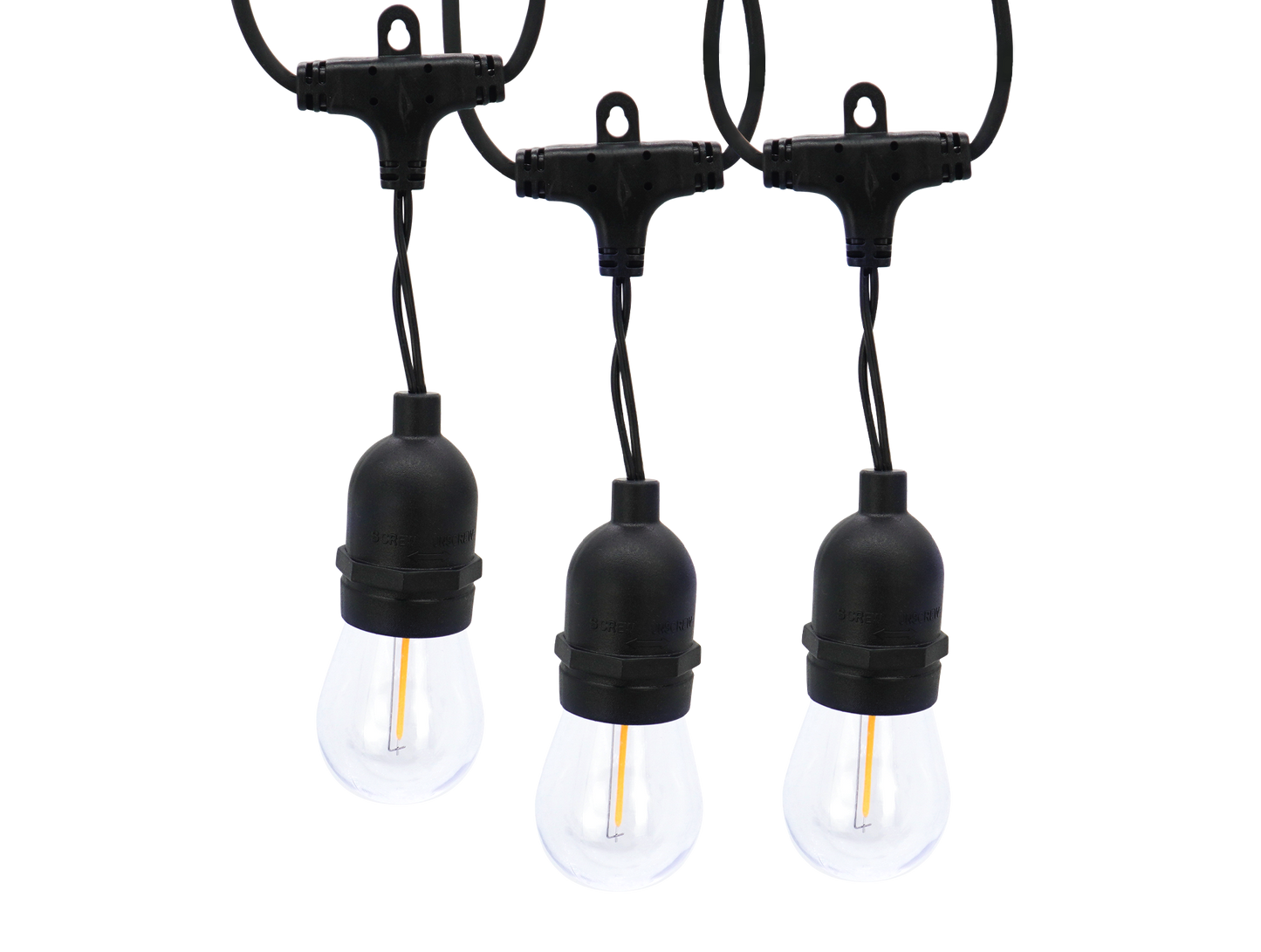 ARDOR-10L P27 LED bulb warm white string lights, IP44--Adaptor