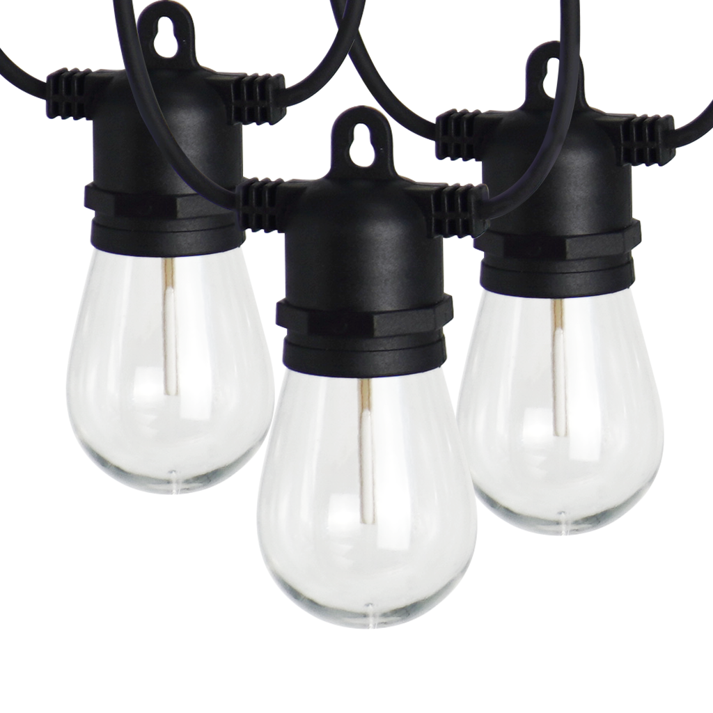 CANDEO-10L single filament warm white + RGB string lights, IP44