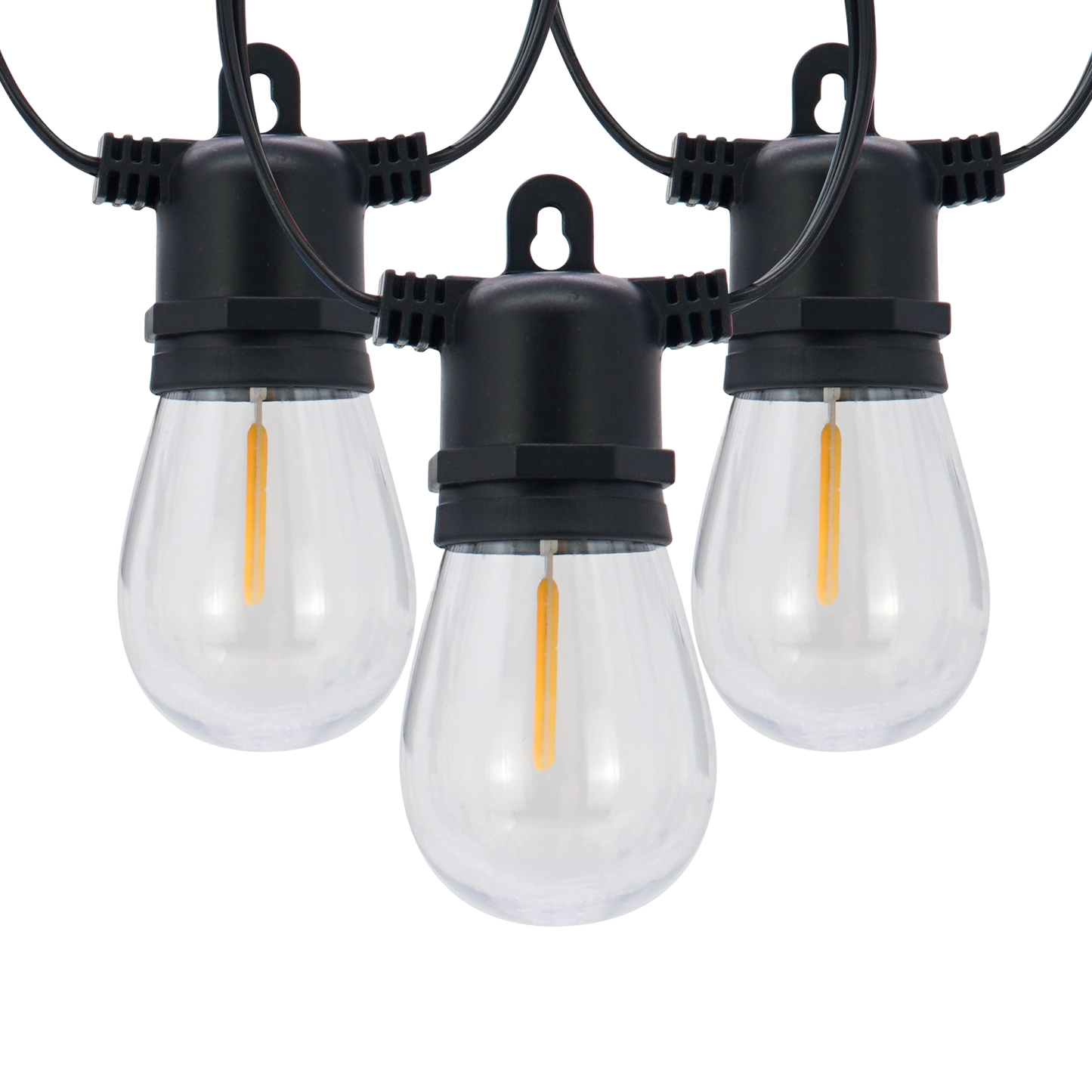 CANDEO-10L single filament warm white string lights, IP44-Solar