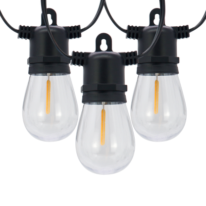 CANDEO-10L single filament warm white string lights, IP44-Solar