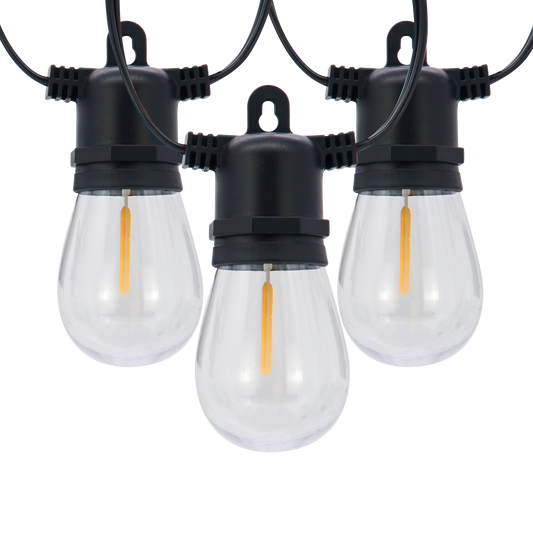 CANDEO-10L single filament warm white string lights, IP44-Adaptor