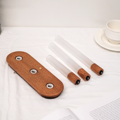 EVERGLOW,set of 3,stimulated flame tube lights,dimmer & long lasting,USB charging-IP44