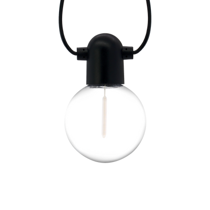 LUCIS-20L single filament warm white+ RGB string lights, IP44-Adaptor