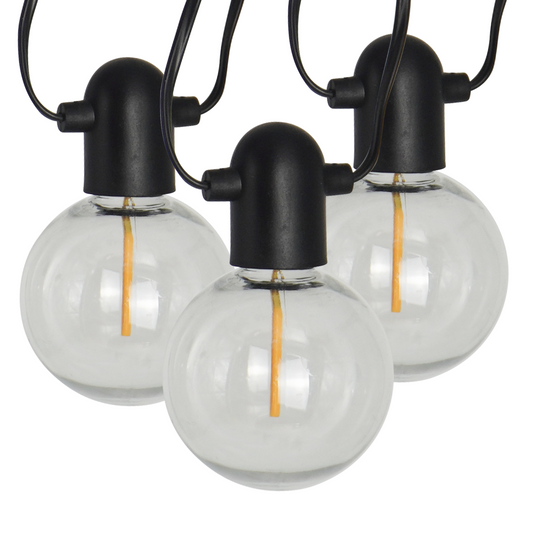 LUCIS-20L single filament warm white string lights, IP44-Adaptor