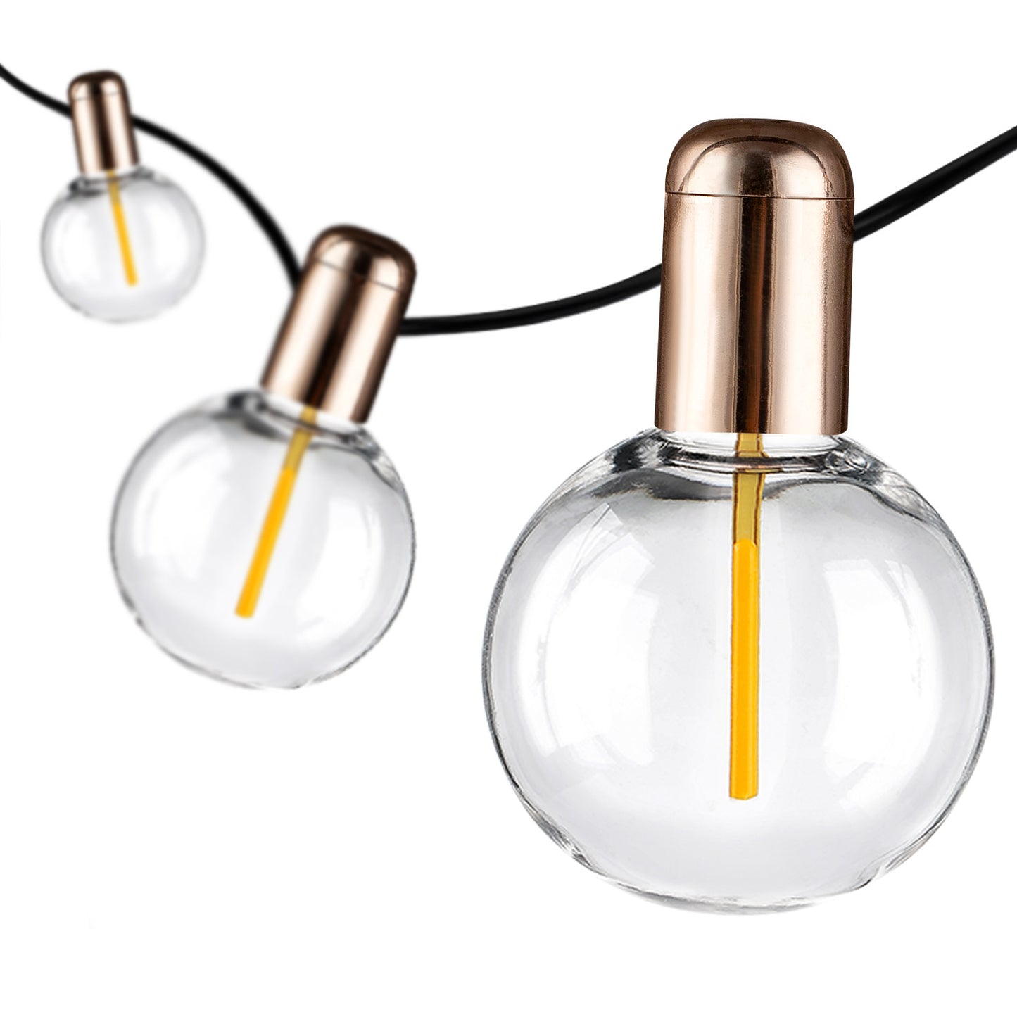 LUX-20L single filament warm white string lights, IP20-Adaptor