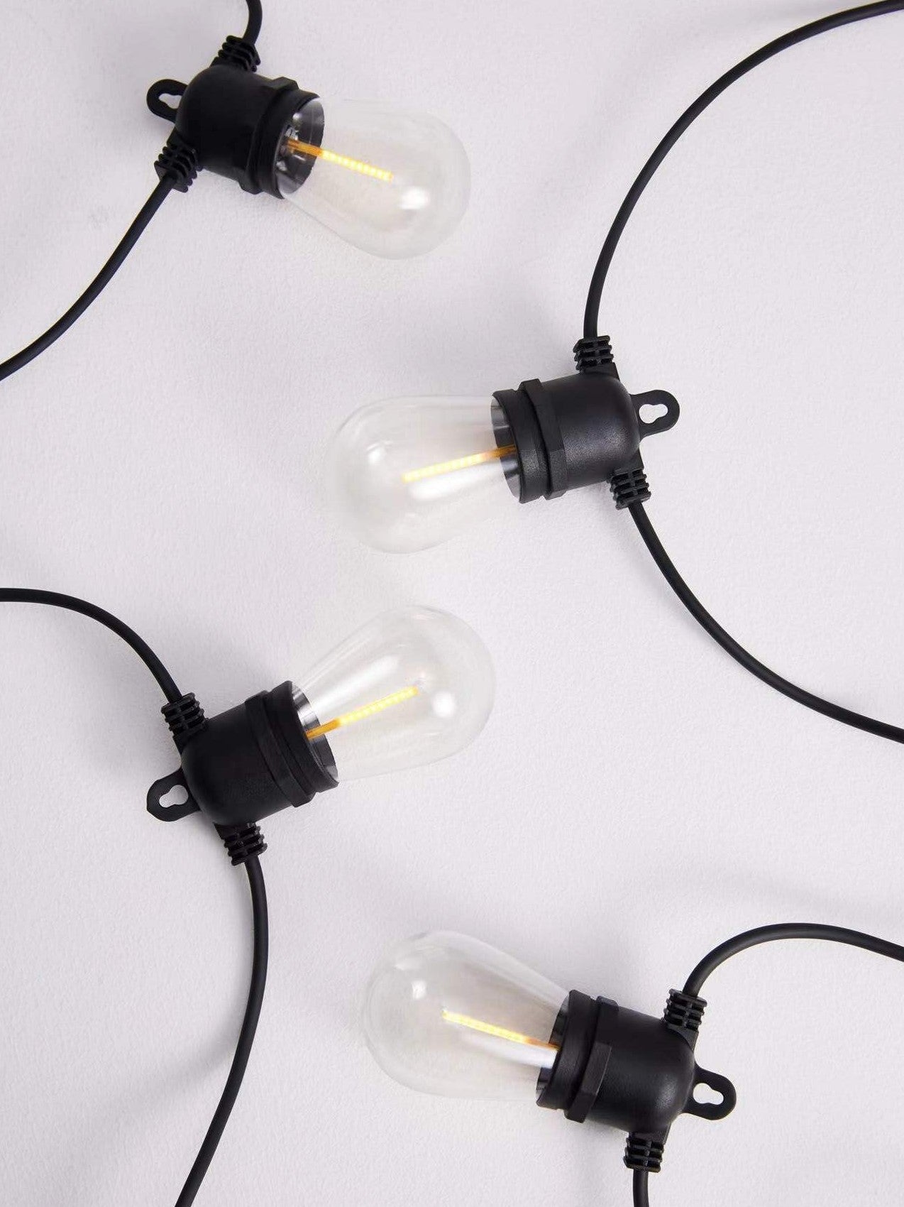 CANDEO-10L single filament warm white string lights, IP44