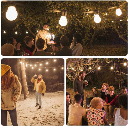 CANDEO-10L single filament warm white string lights, IP44
