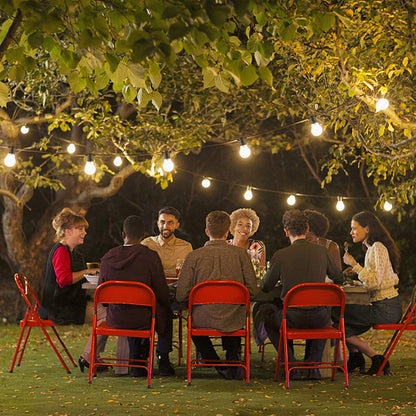 LUMEN-10L double filament warm white string lights, IP44